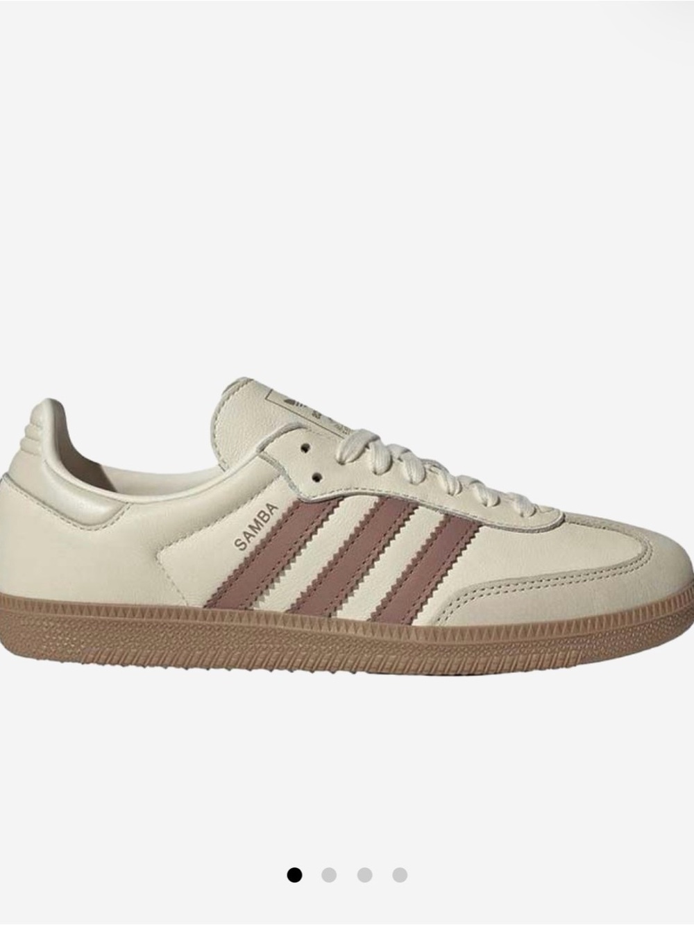 NWT adidas Samba Sneaker in Cream & Mauve